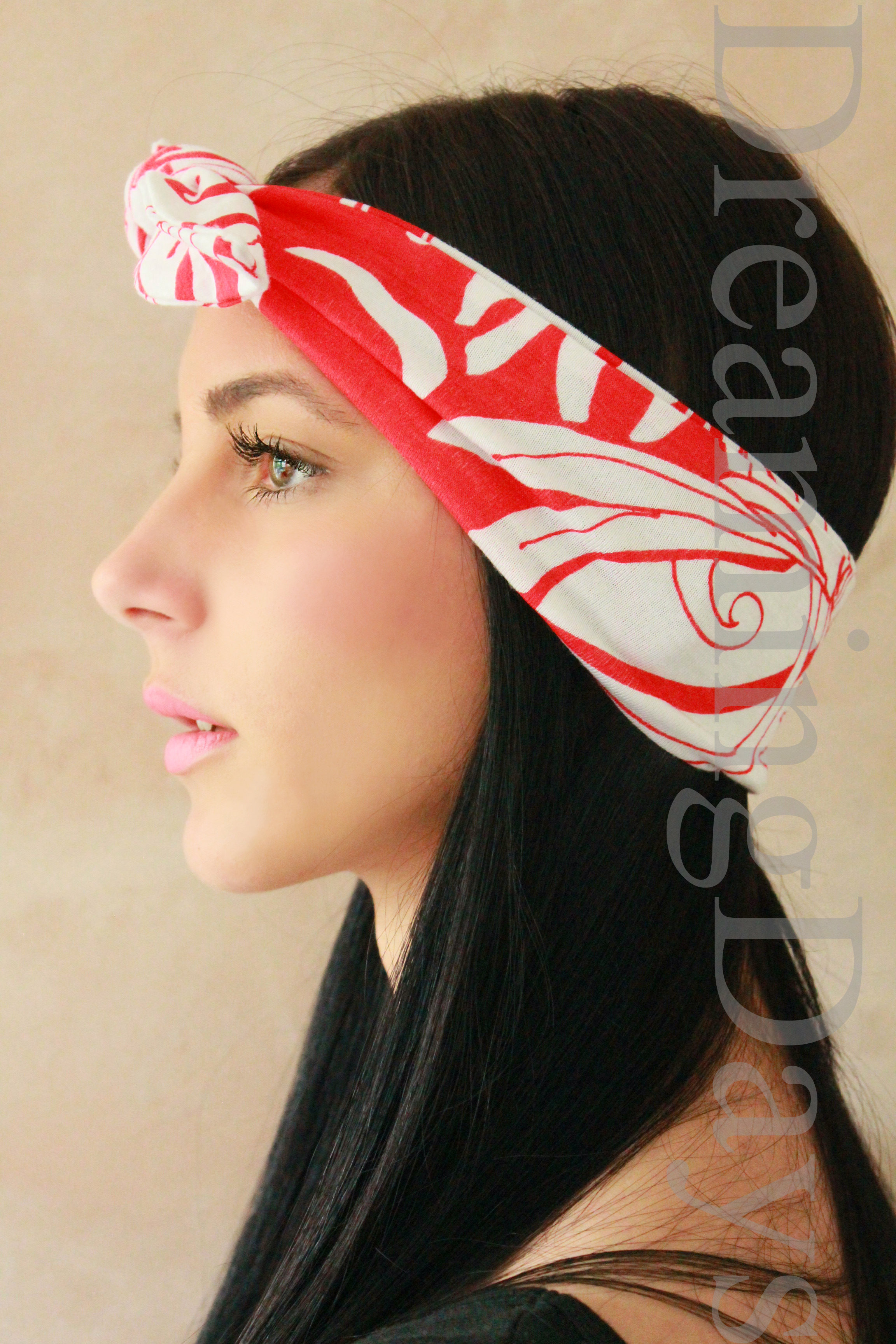 Headband, Workout Headband, Sweatband, Yoga Headband, Tie Up Headband